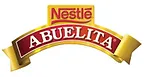 Logo featuring the Nestlé brand and "Abuelita" in bold red letters on a gold ribbon background.
