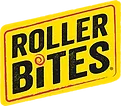 A logo featuring the text "ROLLER BITES" in bold black letters on a bright yellow background.