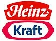 Logo featuring the names "Heinz" in red and "Kraft" in blue, both enclosed in distinct shapes.
