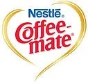 Logo of Nestlé Coffee-mate featuring a heart design with the brand name in red and blue.