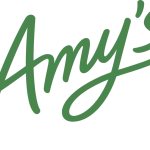 The image features the stylized text "Amy's" in a green color.